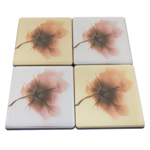 “Lisianthus” Photo Coaster Set (4)